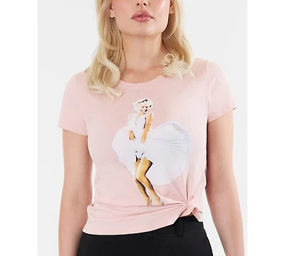 Guess Women's Marilyn Short-Sleeve Crewneck Iconic T-Shirt