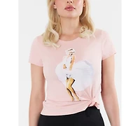 Guess Women's Marilyn Short-Sleeve Crewneck Iconic T-Shirt