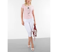 Guess Women's Marilyn Short-Sleeve Crewneck Slim-Fit T-Shirt