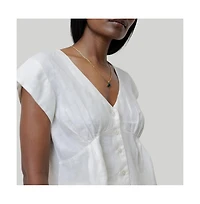 Women's Deep V-neck short top