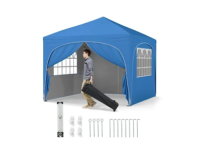 Boyel Living 10 X Ft Pop up Canopy Tent with 4 Removable Sidewalls