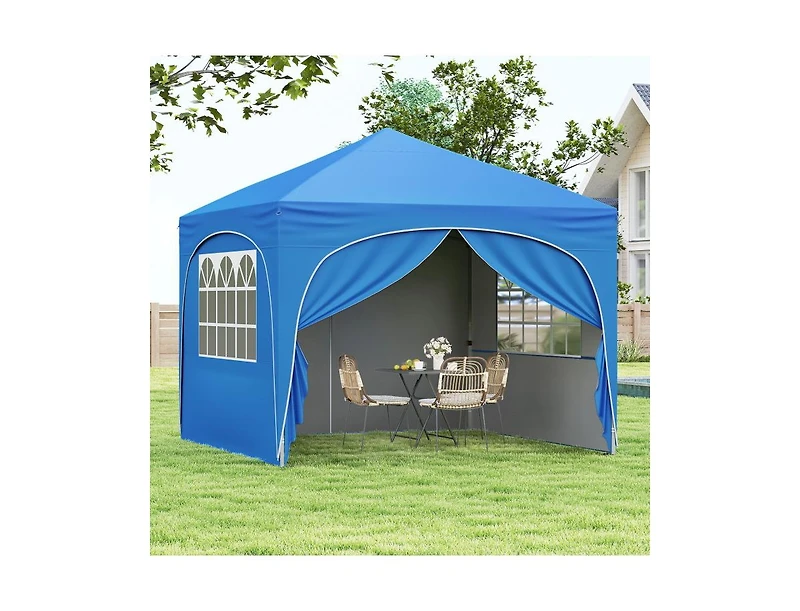 Boyel Living 10 X Ft Pop up Canopy Tent with 4 Removable Sidewalls
