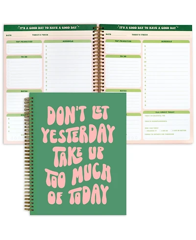 Gnuadz Daily Planner Notebook To Do List Hardcover Spiral Inspirational Quote Students Teens