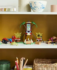 Lego Spidey and Gobby's Raptor Battle at Tree House Hq 11200 Building Set