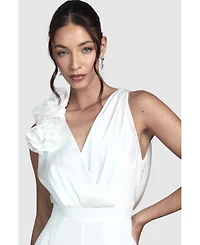 Coast Women's Corsage Cowl Back Bridal Jumpsuit