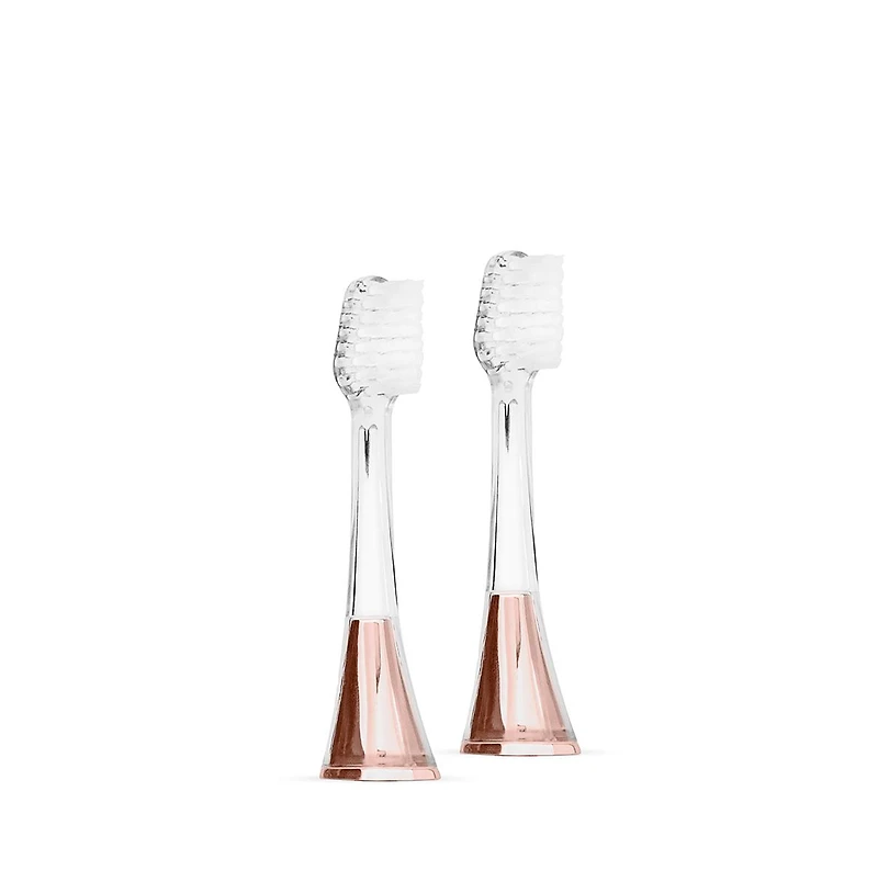 Supersmile Zina45 Sonic Pulse Toothbrush Chrome Replacement Heads 2 pack