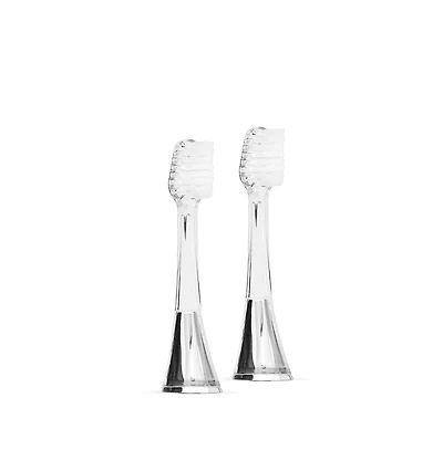 Supersmile Zina45 Sonic Pulse Toothbrush Chrome Replacement Heads 2 pack