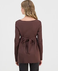 Sincerely Jules Juniors' Square-Neck Babydoll Top