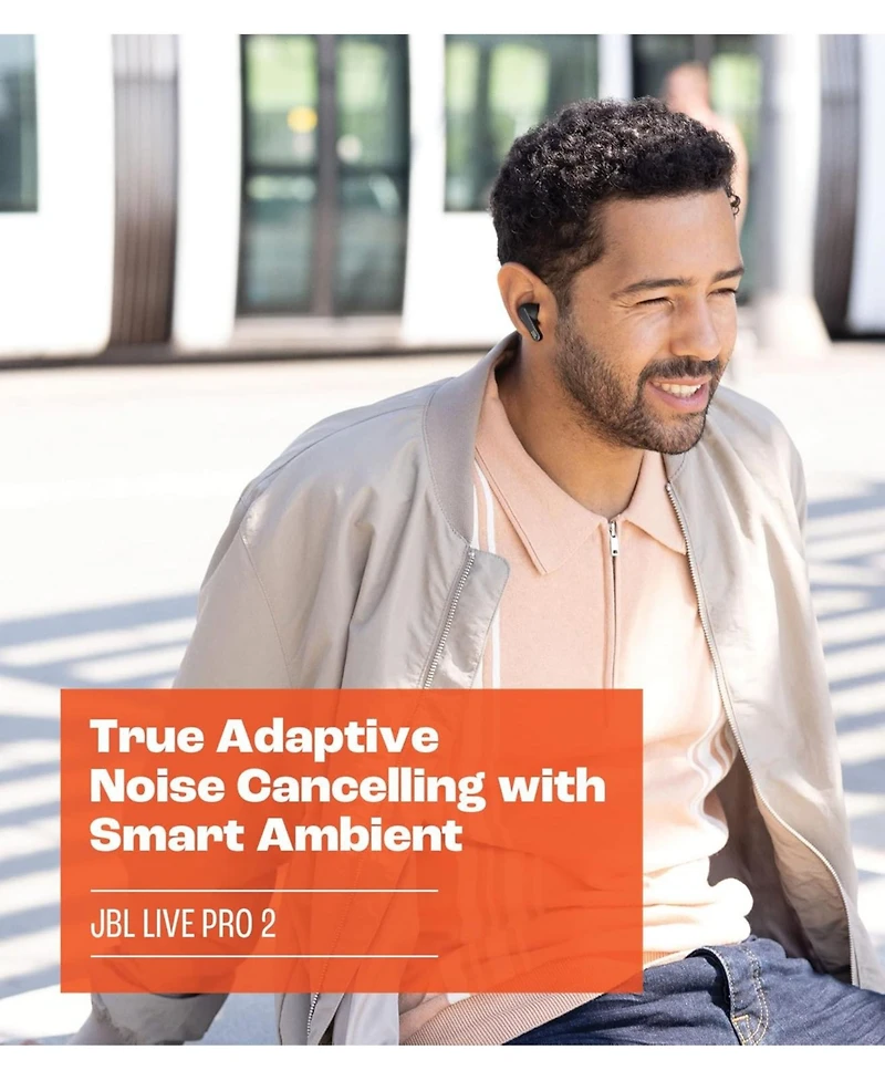 Jbl Live Pro 2 True Wireless Adaptive Noise Cancelling Earbuds, 40Hr Playtime, 6 Beamforming Mics