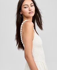 And Now This Petite Beaded Strap Smocked Midi Dress, Macy's Exclusive
