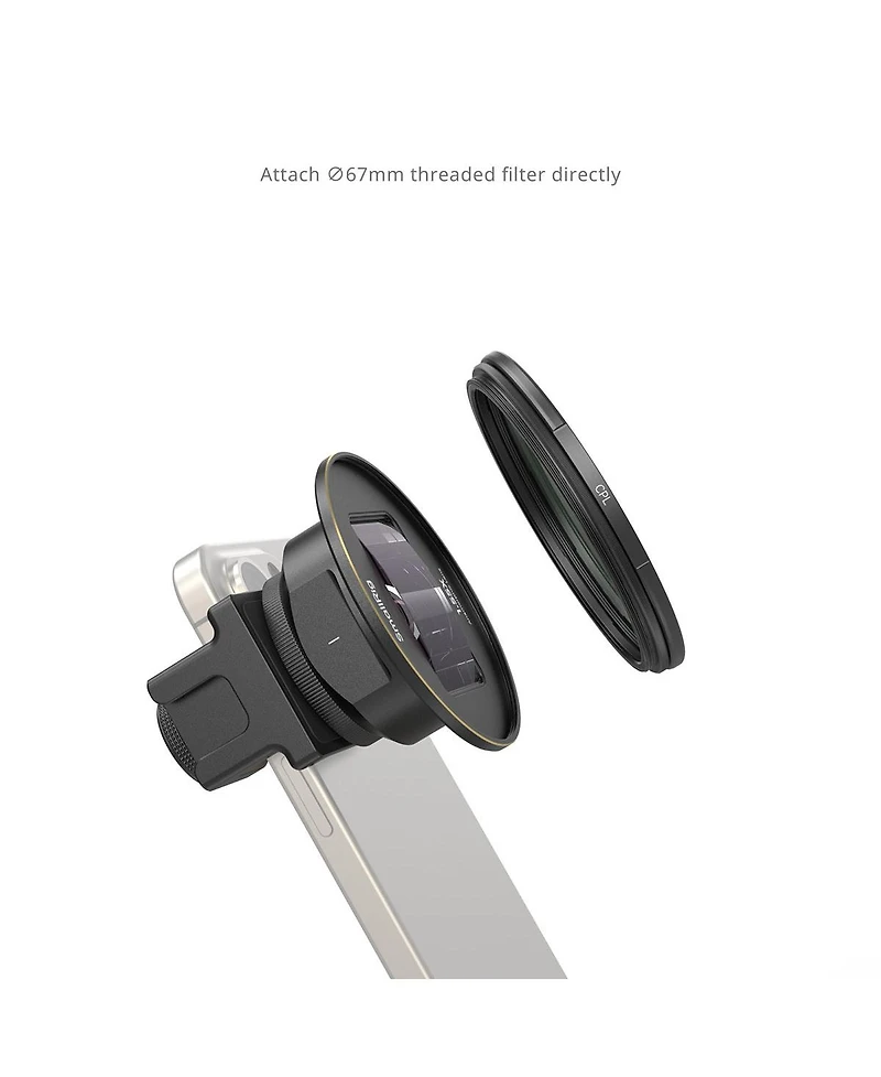SmallRig 1.55x Anamorphic Lens for Mobile Phone, T-Mount