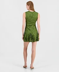 14th Place Juniors' Sleeveless Mini Dress
