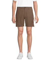 Lands' End Men's 7" Classic Fit Linen Cotton Short
