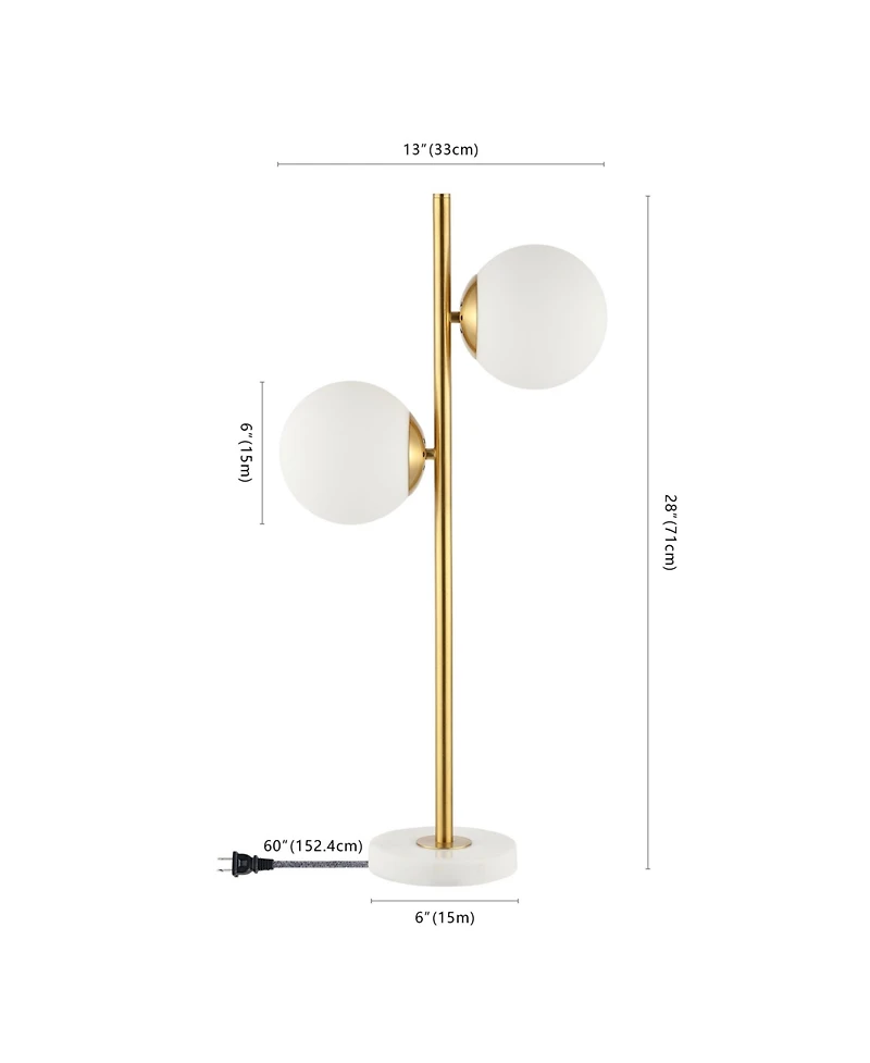 Amelie Coastal Retro Iron Led Table Lamp