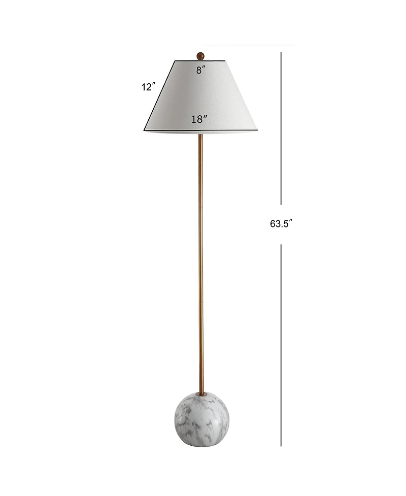 Miami Minimalist Resin/Metal Led Floor Lampite