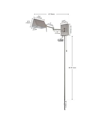 Arlo Farmhouse Industrial Single Swing Arm Plug Or Hardwired Iron Led Wall Sconce with Pull Chain