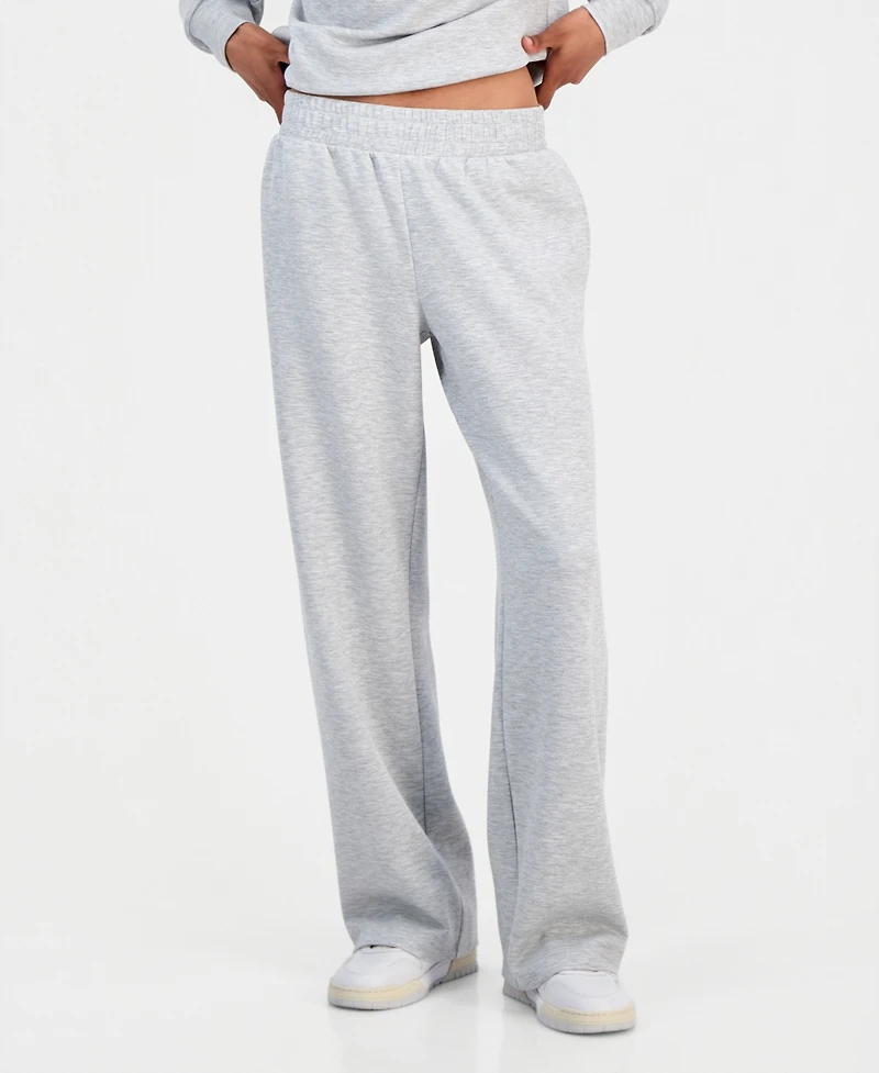 Fvr Drm Juniors' High Rise Pull On Scuba Sweatpants