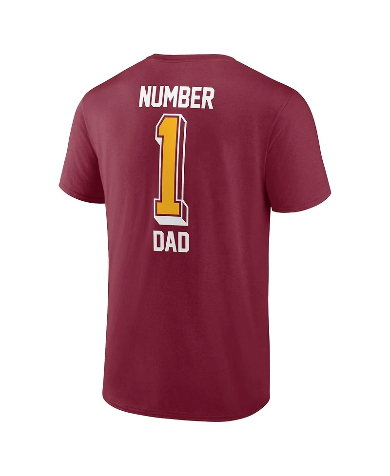 Fanatics Men's Burgundy Washington Commanders Team 1 Dad T-Shirt
