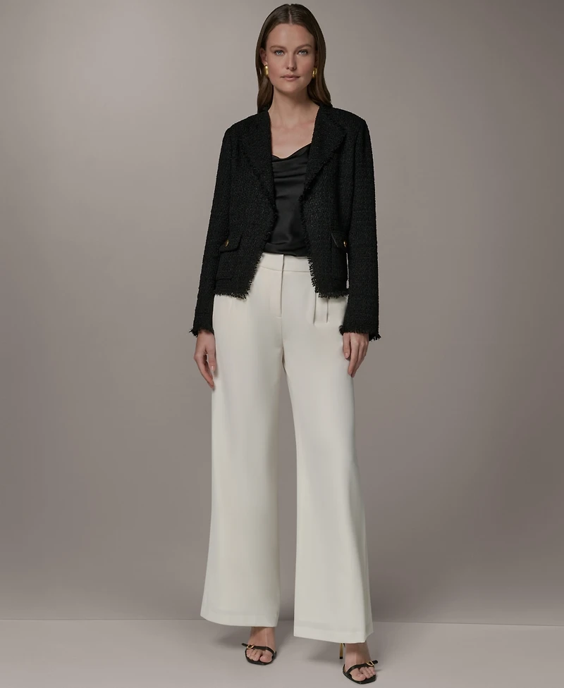 Donna Karan New York Women's Open Front Long-Sleeve Jacket