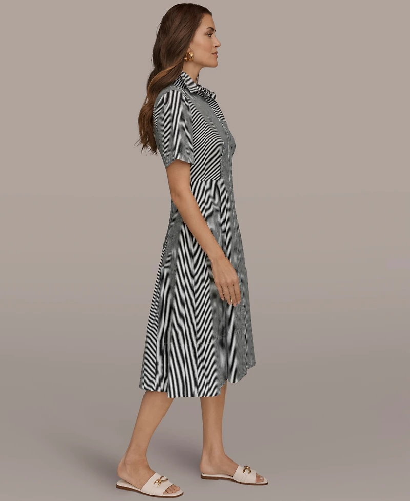 Donna Karan Weekend Women's Collared Button-Front Dress