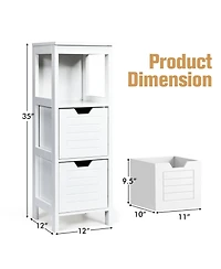 sumyeg Floor Cabinet Multifunction Storage Rack Stand Organizer