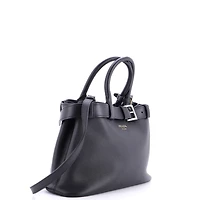 Pre-Owned Prada Medium Buckle Belted Tote Bag Leather