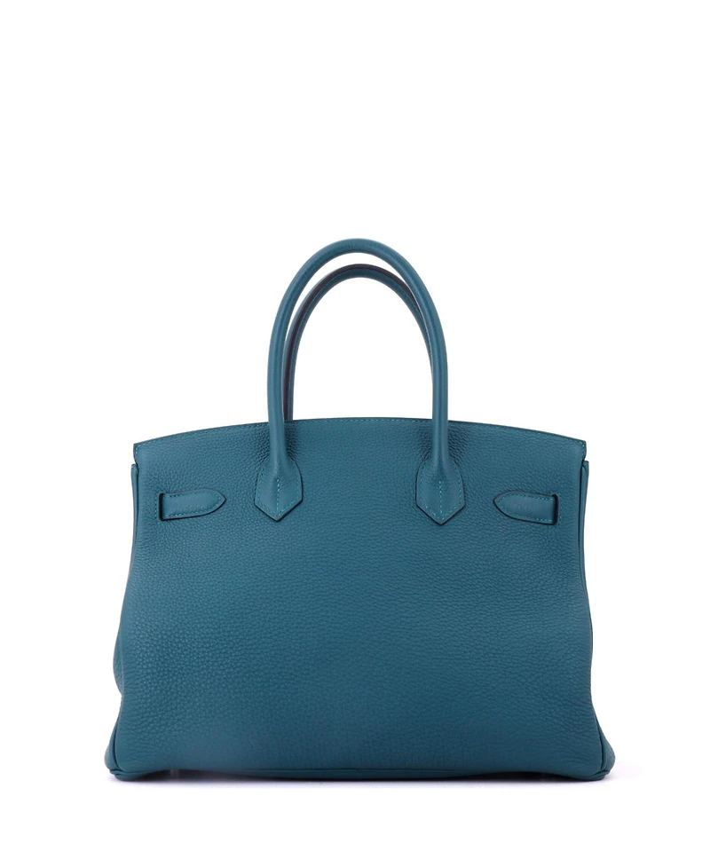 Pre-Owned HERMES Birkin 25 Handbag Swift with Palladium Hardware