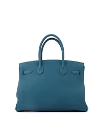 Pre-Owned HERMES Birkin 25 Handbag Swift with Palladium Hardware