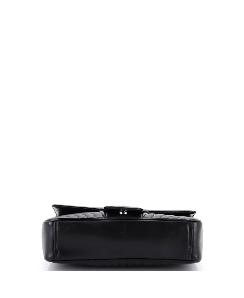 Pre-Owned Prada Large Chain Flap Shoulder Bag Diagramme Quilted Leather