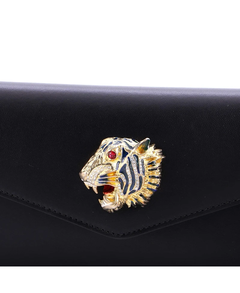 Pre-Owned Gucci Rajah Broadway Clutch Leather