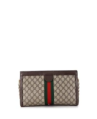 Pre-Owned Gucci Medium Ophidia Chain Shoulder Bag Gg Coated Canvas