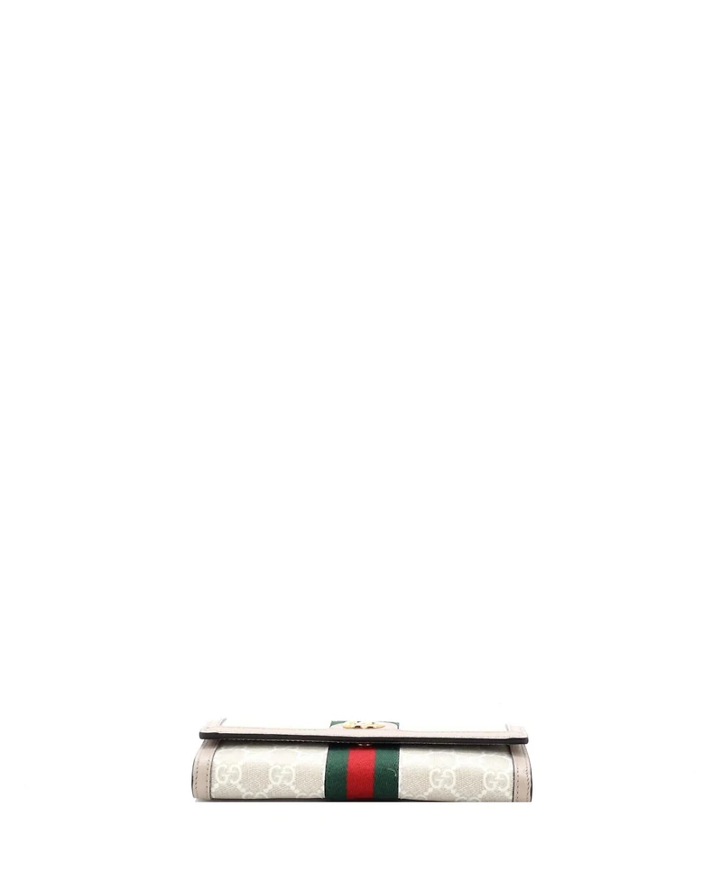 Pre-Owned Gucci Ophidia Continental Wallet Gg Coated Canvas