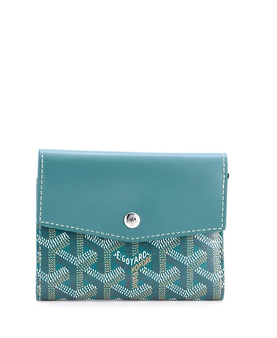 Pre-Owned Goyard Compact Saint Gabriel Wallet Coated Canvas and Leather