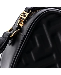 Pre-Owned Fendi Mini Camera Case Bag Zucca Embossed Leather