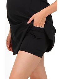 Pinkblush Maternity Black Racerback Active Romper Dress