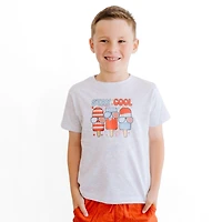 Sweet Wink Toddler Girls Usa Patch Short Sleeve T-Shirt