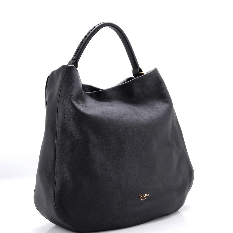 Pre-Owned Prada Large Slouch Hobo Leather