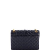 Pre-Owned Saint Laurent Medium Classic Monogram Envelope Satchel Mixed Matelasse Leather