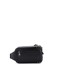Pre-Owned Dolce & Gabbana Raised Logo Crossbody Bag Embossed Leather