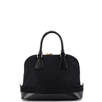 Pre-Owned Prada Medium Promenade Bag Tessuto and Vernice Saffiano Leather