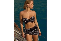 Panache Lingerie Women's Polka Dot Assymetrical Adjustable Tie Bikini Skirt Bottom