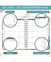 Gnuadz 2026-2029 Monthly Planner Hardcover Tabs Notes