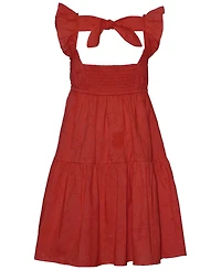 iApparel Girls' 8-16 Star Eyelet Sleeveless Dress