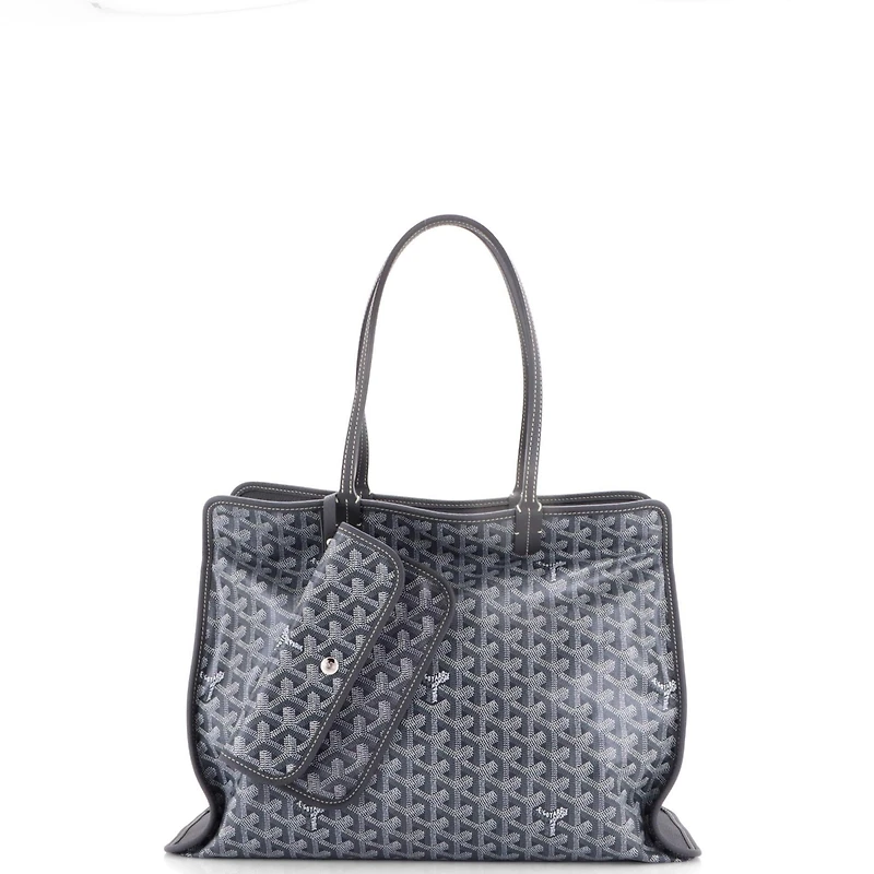 Pre-Owned Goyard Pm Hardy Pet Carrier Coated Canvas