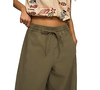 Lucky Brand Women's Drawstring Balloon Mid-Rise Pants