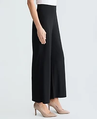 Kasper Women's Pull-On Wide-Leg Pants