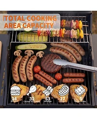 Xo 2-Burner Propane Gas Grill, 16,000 Btu Bbq Grill with Side Shelves for Patio Tailgating