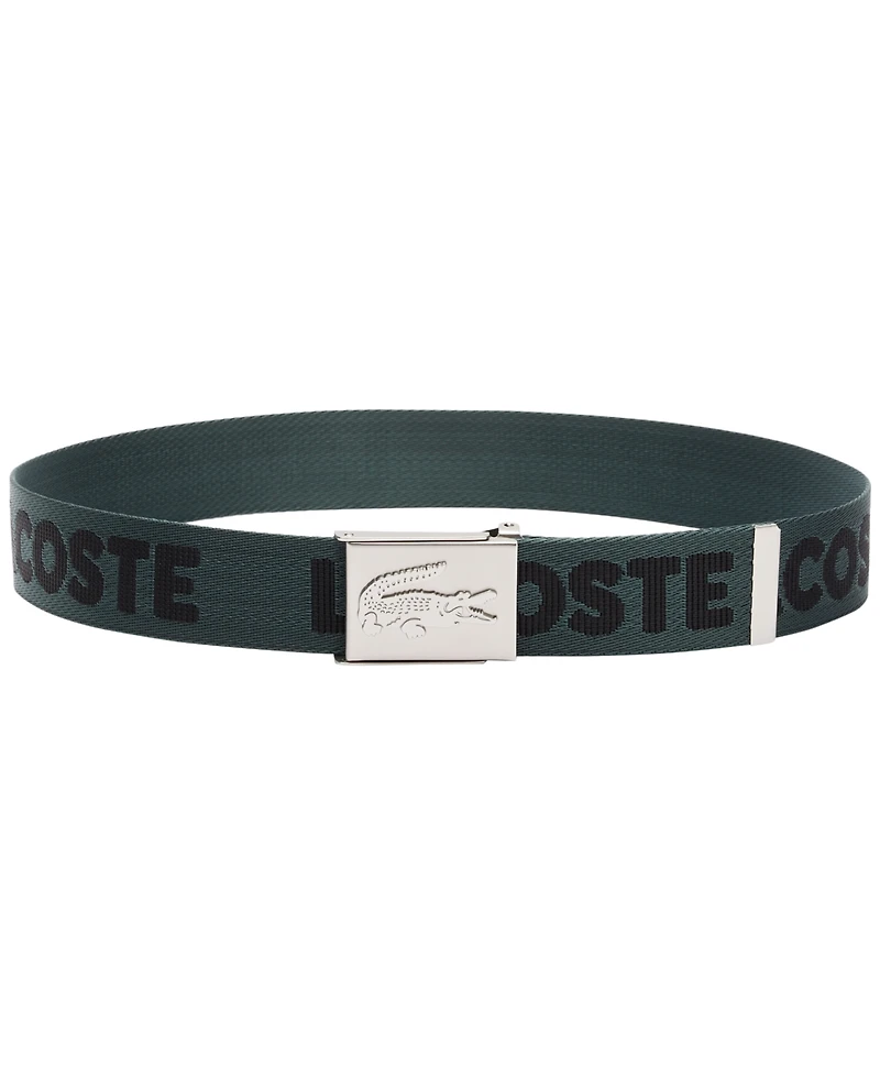 Lacoste Men's Jacquard Webbing Casual Belt
