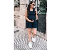 Pinkblush Maternity Black Knot Strap Romper