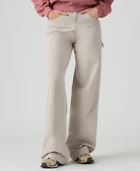 Levi's Women's Cinch-Waist Carpenter Lightweight Baggy Jeans
